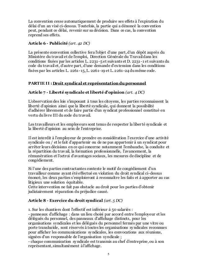 Convention collective publicité préavis Convention collective publicité préavis