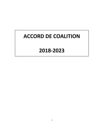 1
ACCORD DE COALITION
2018-2023
 