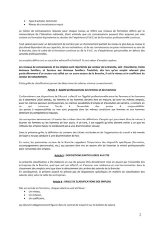 2
 Type d’activité, technicité
 Niveau de connaissances requis
La notion de connaissances requises pour chaque niveau se...