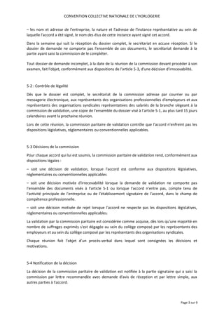 CONVENTION COLLECTIVE NATIONALE DE L’HORLOGERIE
– les nom et adresse de l'entreprise, la nature et l'adresse de l'instance...