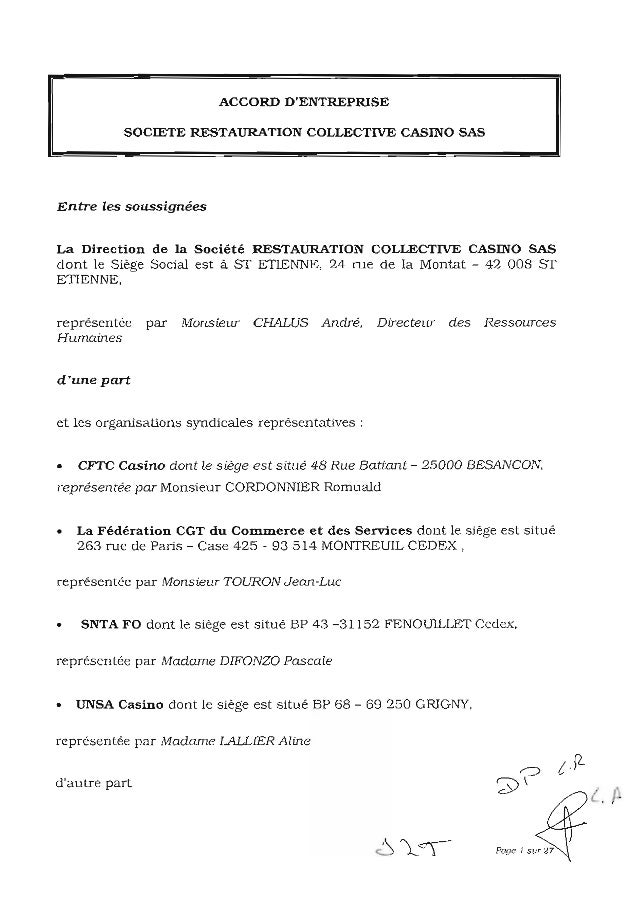 Accord d'entreprise r2 c