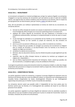 En conséquence, il est convenu et arrêté ce qui suit :
Article VIII.1. – RECRUTEMENT
Le recrutement correspond à un moment...