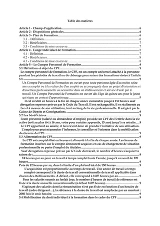 Table des matières
Article 1 - Champ d’application...........................................................................