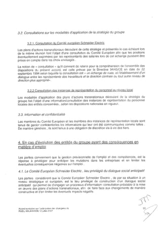 Accord Gpec Schneider Electrique