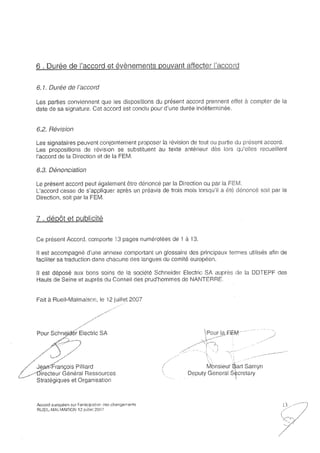 Accord Gpec Schneider Electrique