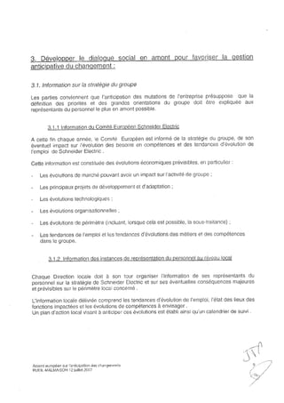 Accord Gpec Schneider Electrique