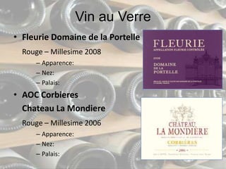 Fiche de Degustation