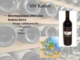 Fiche de Degustation