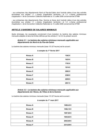 - aux entreprises des départements Nord et Pas-de-Calais dont l’activité relève d’une des activités
énumérées aux articles...