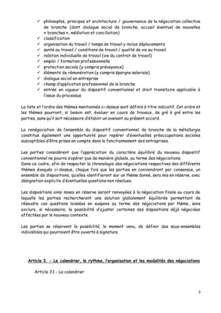 3
 philosophie, principes et architecture / gouvernance de la négociation collective
de branche (dont dialogue social de ...