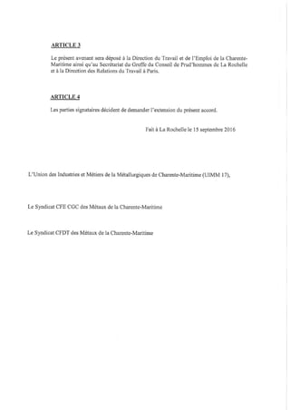 IDCC 923 Accord salaires 2016 tga et rmh