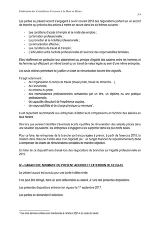 Fédération des Cristalleries Verreries à la Main et Mixtes
3/4
Les parties au présent accord s’engagent à ouvrir courant 2...