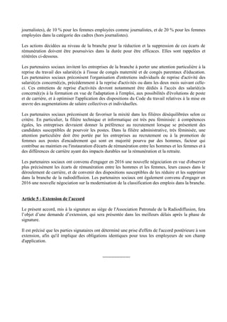 journalistes), de 10 % pour les femmes employées comme journalistes, et de 20 % pour les femmes
employées dans la catégori...