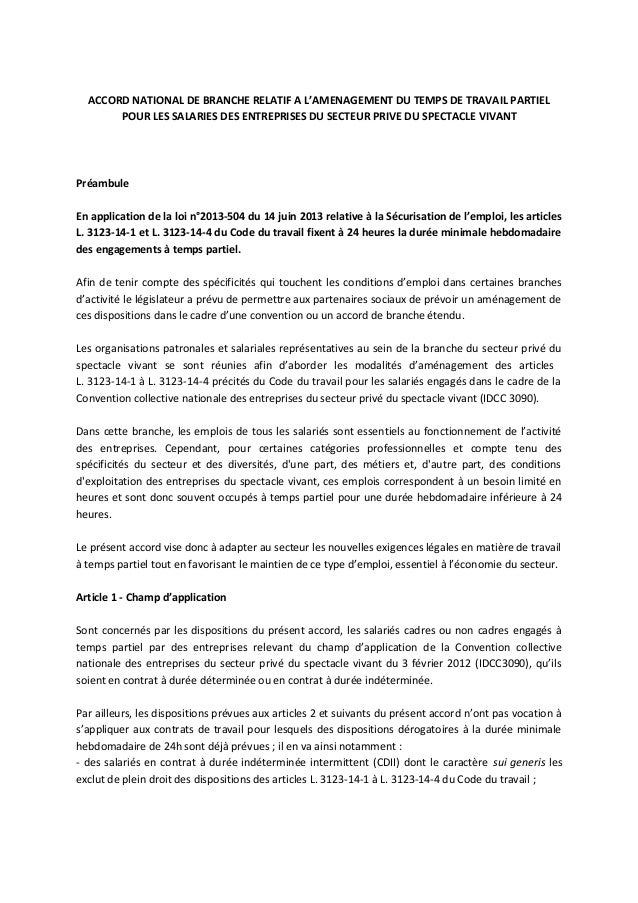 Idcc 3090 Accord Du 21 Octobre 2015