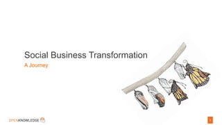 1
Social Business Transformation
A Journey
 