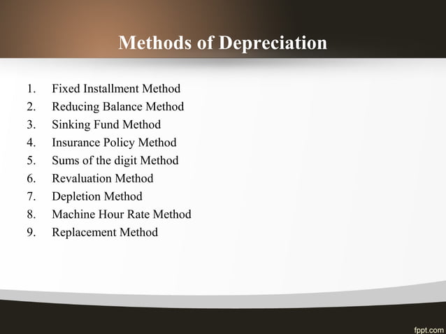 Accounting standard depreciation | PPT