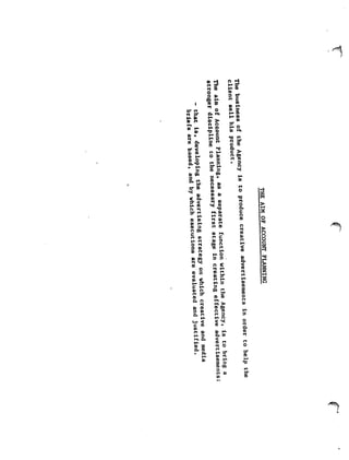 Account planning at s&s 1986