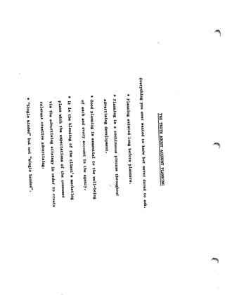 Account planning at s&s 1986