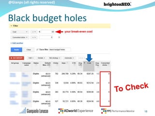 @Gianps (all rights reserved)
Black budget holes
18
 