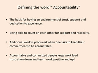 Excellence Accountability Accountability at work.ppt