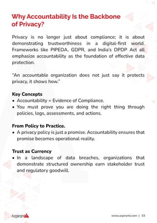 Accountability in Action Structuring ownership in your privacy program ...