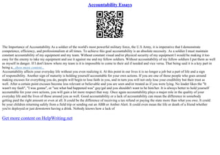 Accountability In Nursing | PDF