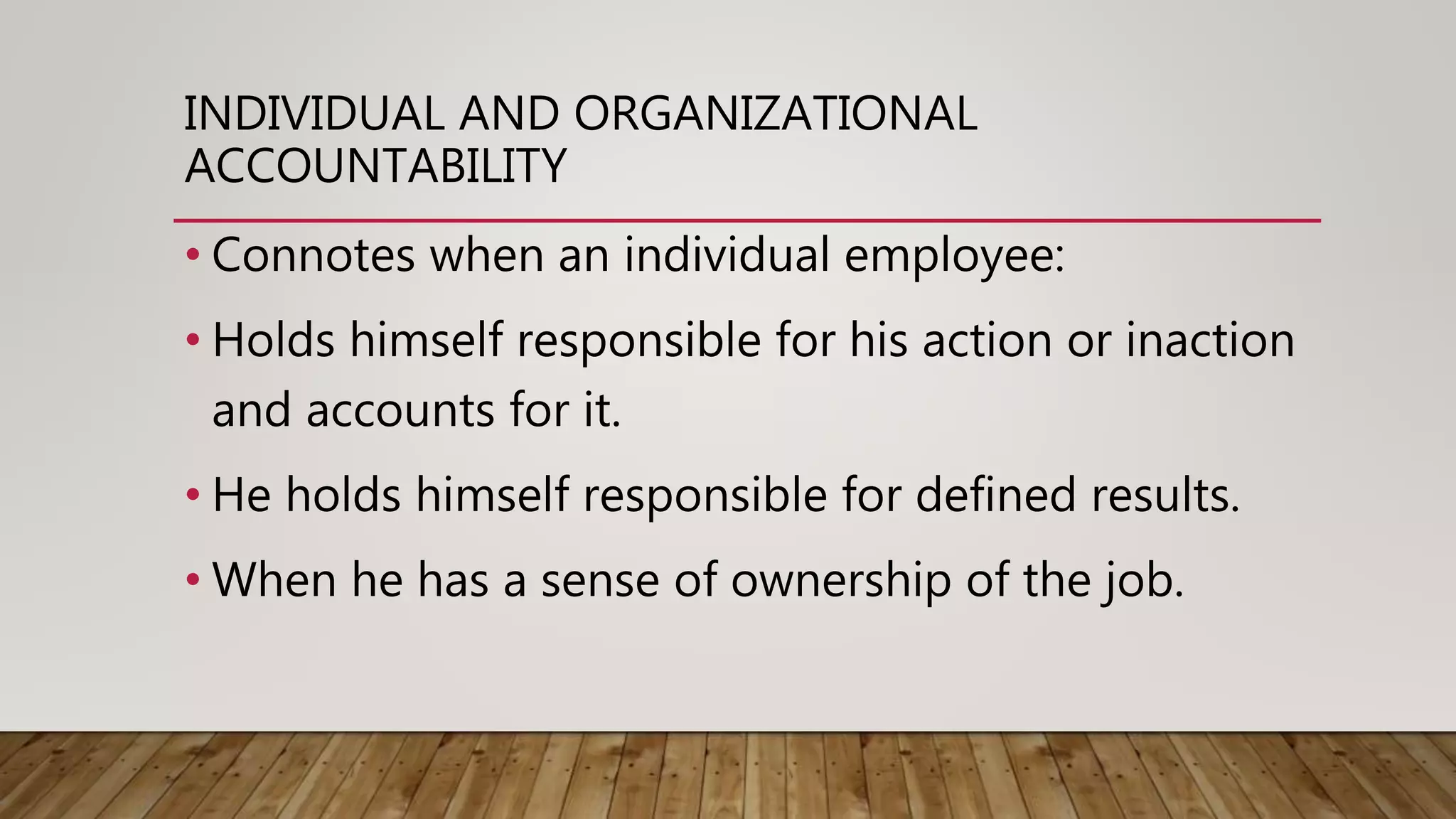 Accountability in the workplace | PPT