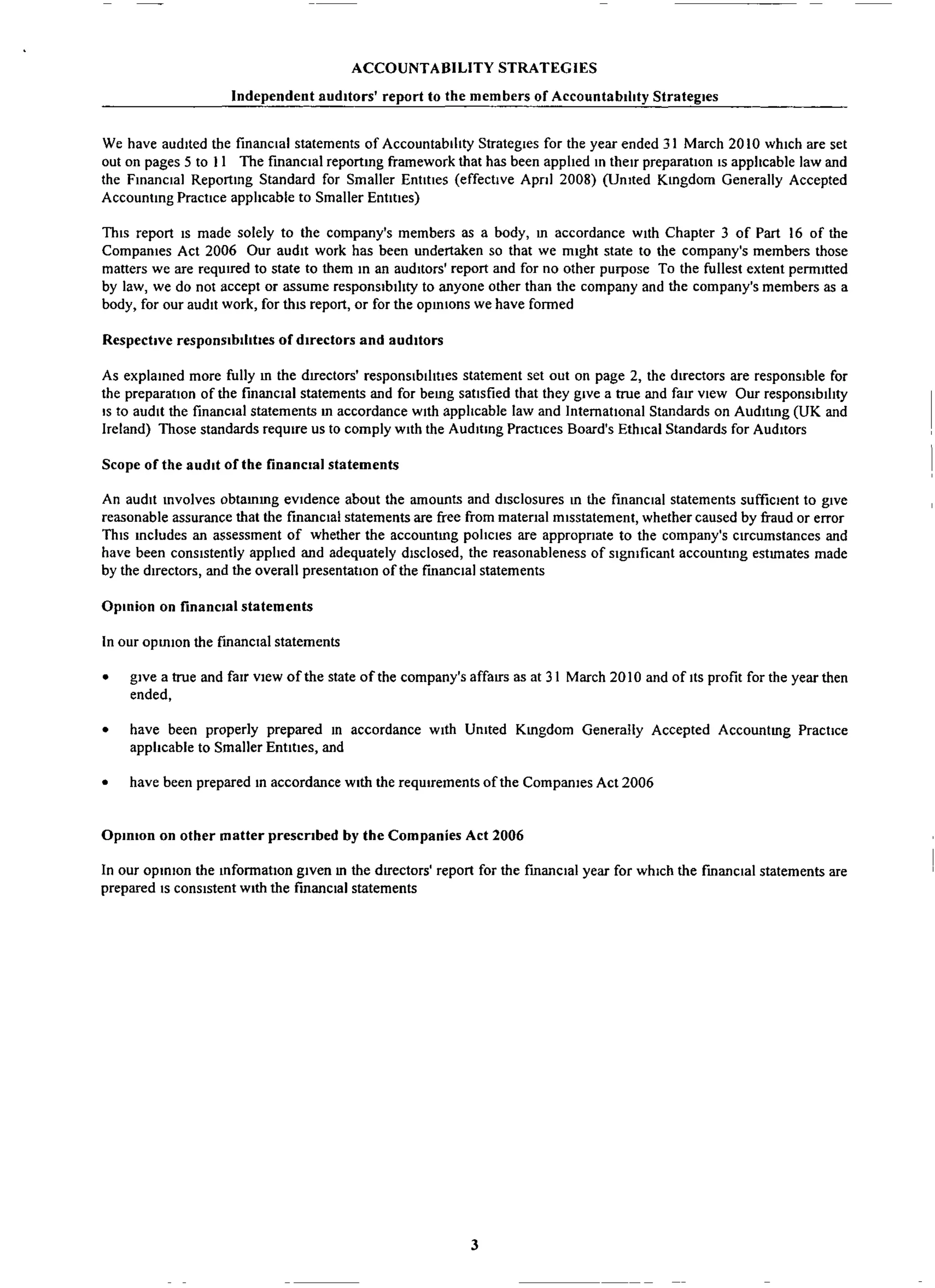 AccountAbility's accounts