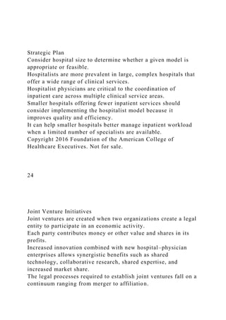 Accountable Care Organizations and Physician Joint Ventures .docx
