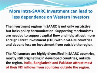 There is strong case for deeper
intra‐regional investment.
Expanding intra‐regional investment is the key to
bolstering th...