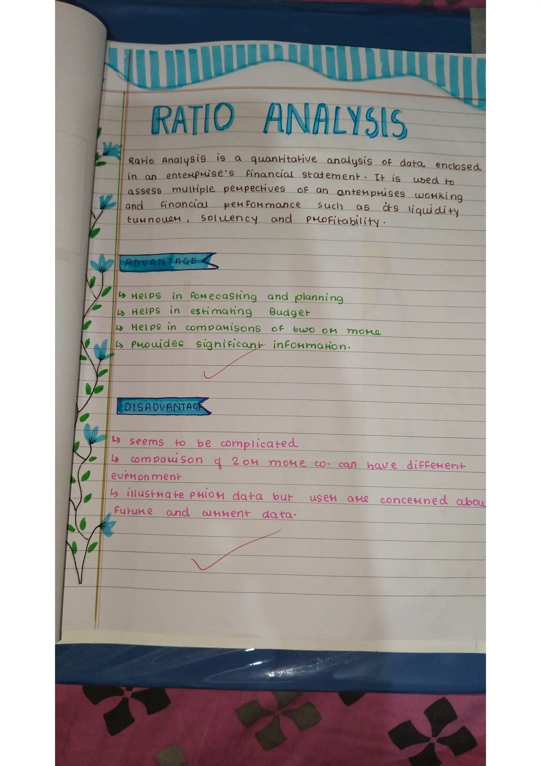 Ratio analysis and segment reporting Accountancy project