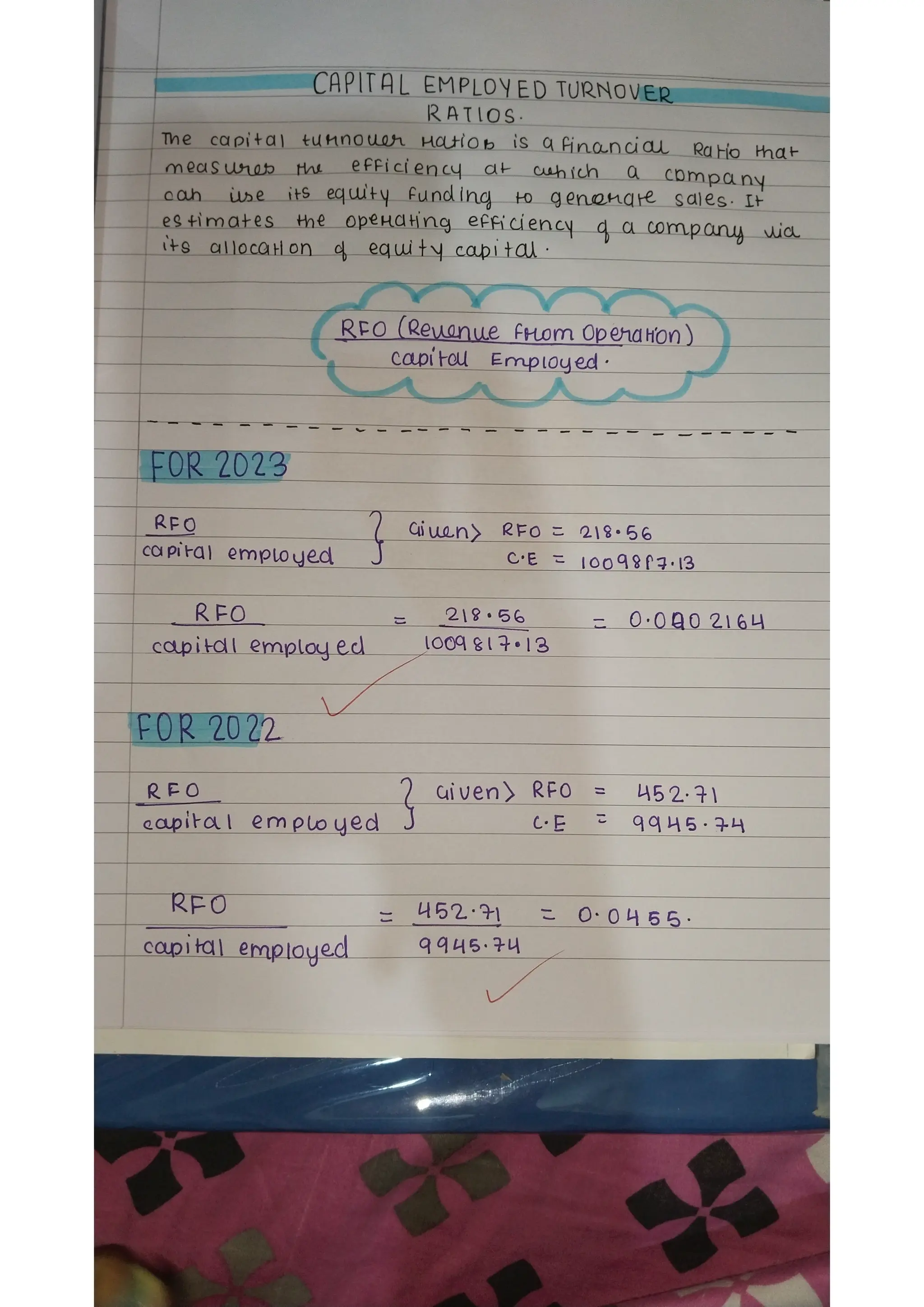 Ratio analysis and segment reporting Accountancy project