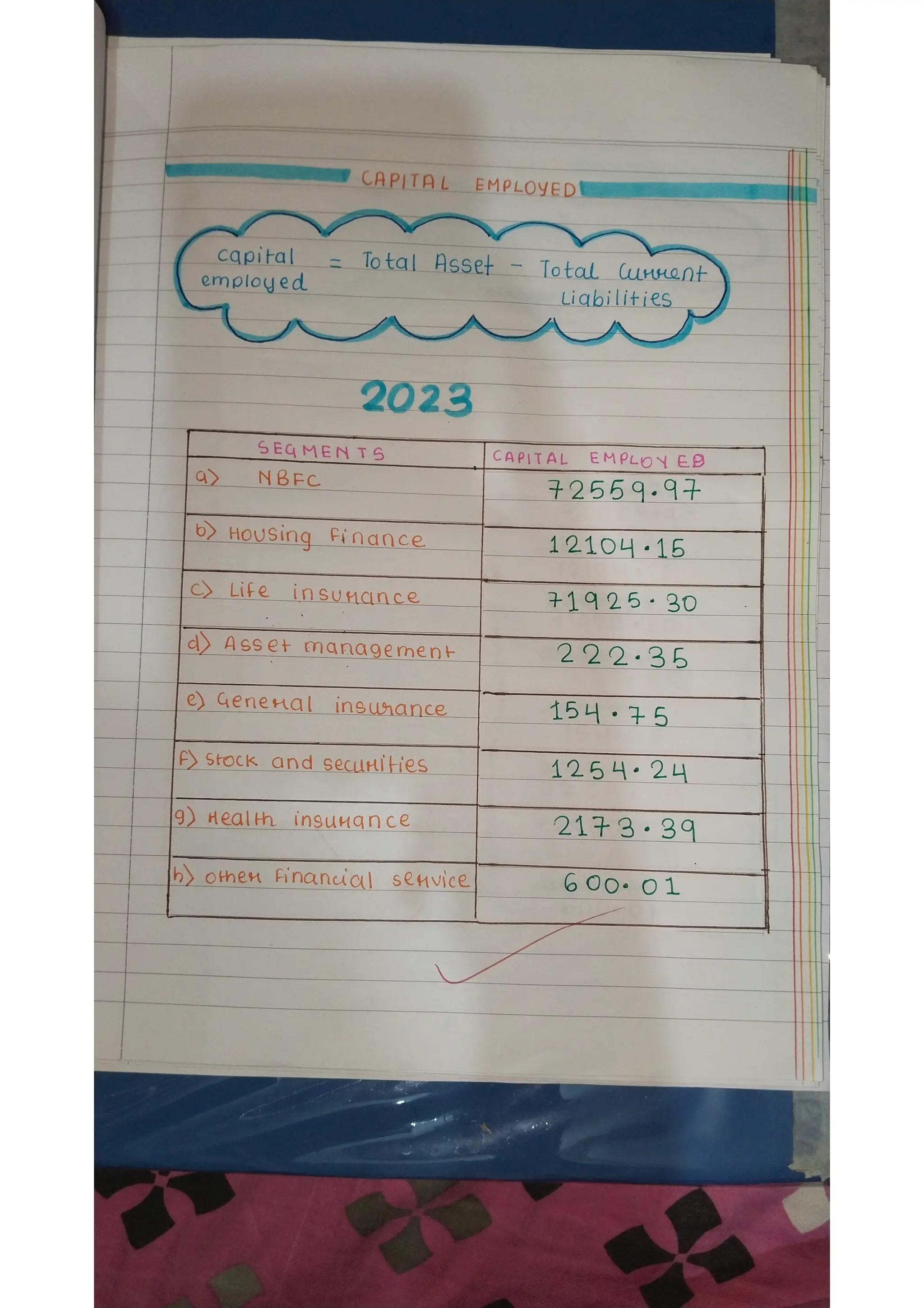 Ratio analysis and segment reporting Accountancy project