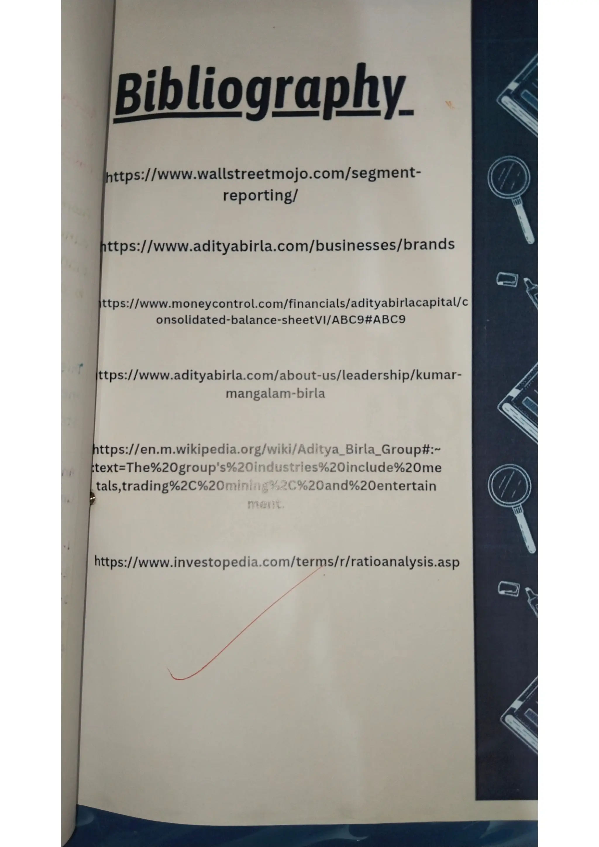 Ratio analysis and segment reporting Accountancy project