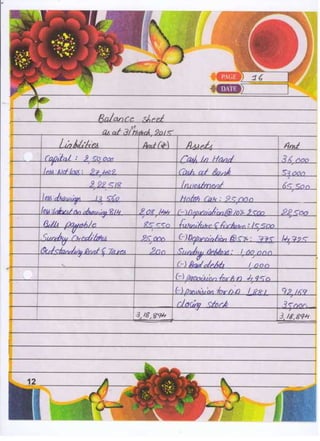 Accountancy project class 11th (cbse board)