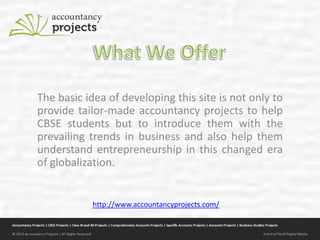 Accountancy projects for cbse students | PPTX