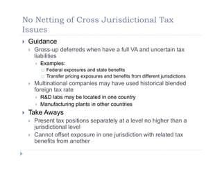 Accounting for Income Taxes - Complex Matters 12 17 09 | PDF