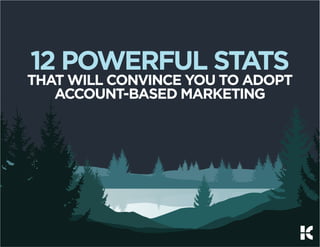 THAT WILL CONVINCE YOU TO ADOPT
ACCOUNT-BASED MARKETING
12 POWERFUL STATS
 