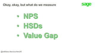 Okay, okay, but what do we measure
@edkless #accountexUK
 