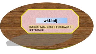 wkLbdj:-
Kvh©c‡Îi avibv, ˆewkó¨ I g~jab RvZxq I
g~bvdvRZxq|
 