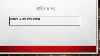 উদাহরণ ১২ করর নিরে আসরে।
 