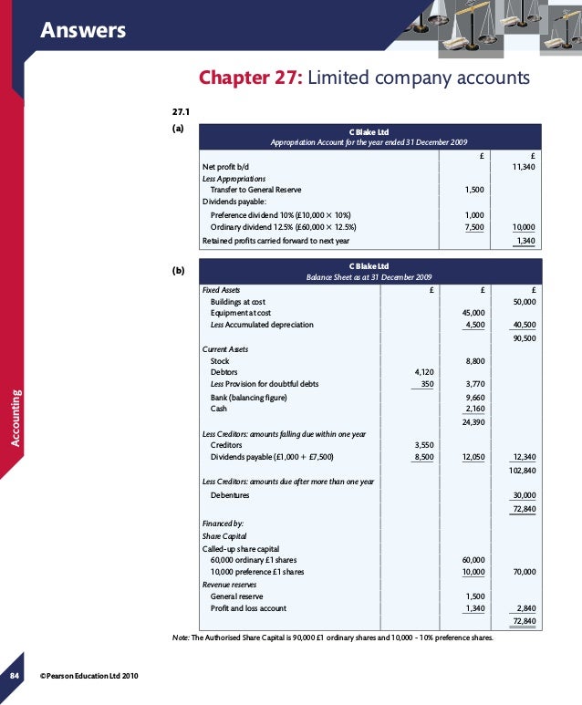 Accounting Textbook answers