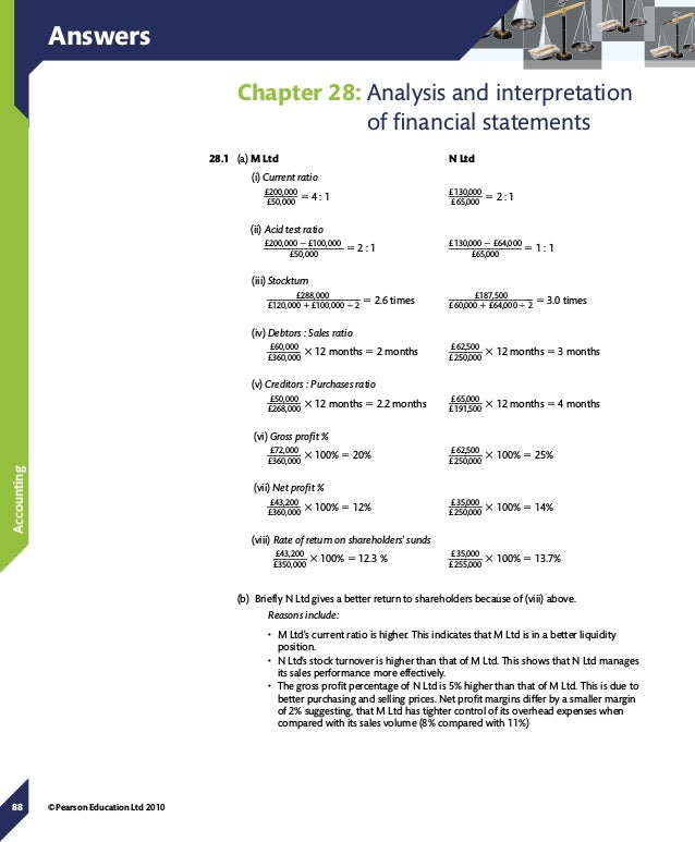 Accounting Textbook Answers