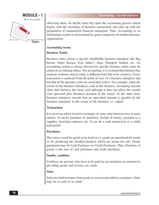 Accounting an introduction | PDF