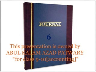 6
This presentation is owned by
ABUL KALAM AZAD PATWARY
“for class 9-10[accounting]”
 