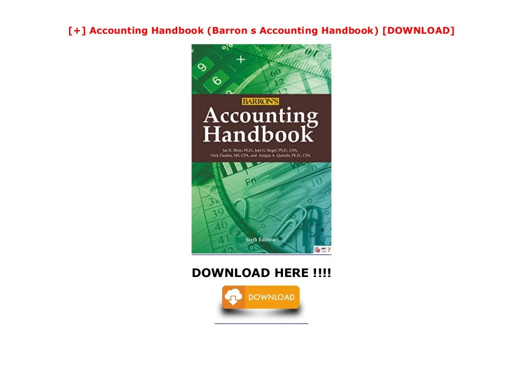 Accounting Handbook (Barron s Accounting Handbook) [DOWNLOAD]