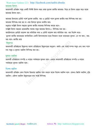 Want more Updates  http://facebook.com/tanbir.ebooks
facebook /gmail/skype: - http://tanbircox.blogspot.com
অফযফ঳া়েী প্ররেিান ঳ভূ঴ একরি রনরেিষ্ট র঴঳াফ ফছয ত঱রল ভুনাপা জােী়ে আ়ে -ফয়ে রনর়ে তম র঴঳াফ প্রস্তুে করয োরক
আ়ে -ফয়ে র঴঳াফ ফরর।
আ়ে -ফয়ে র঴঳ারফয তডরফি ঩ার঱ি ভুনাপা জােী়ে ফয়ে ঑ তেরডি ঩ার঱ ভুনাপা জােী়ে আ়ে ররর঩ফদ্ধ কযা ঴়ে।
আ়ে -ফয়ে র঴঳ারফ ভূরধন জােী়ে আ়ে-ফয়ে ররর঩ফদ্ধ কযা ঴়ে না।
শুধুভাত্র ঳ংরেষ্ট র঴঳াফ ফছরযয ভুনাপা জােী়ে আ়ে -ফয়ে ররর঩ফদ্ধ কযরে ঴রফ।
঳ংরেষ্ট র঴঳াফ ফছরযয প্রর়োজনী়ে ঳ভন্ব়ে ঳ভূ঴ আ়ে -ফয়ে র঴঳াফ ত ররর঩ফদ্ধ কযা ঴়ে।
আ়ে -ফয়ের঴঳ারফয তেরডি ফযাররন্স ফয়ে অরেরযক্ত আ়ে ঑ তডরফি ফযাররন্স আ়ে অরেরযক্ত ফয়ে রনরেি঱ করয।
ভুনাপা জােী়ে আ়ে -ফয়ে:তম ঳ফ আ়ে-ফযর়েয কামিকারযো একরি র঴঳াফকাররয ভরধয রফেযভান থারক োরেযরক ভূরধন
জােী়ে আ়ে-ফয়ে ফরর।
অফযফ঳া়েী প্ররেিারনয উৈৃি঩ত্র ফযফ঳া প্ররেিারনয উৈৃি঩রত্রয অনুরূ঩। অথিাৎ এক ঩ারর্শ্ি ঳ম্পে ঳ভূ঴ এফং অনয ঩ার঱
ো়ে ঳ভূ঴ ঑ ভূরধন ে঴রফর ররর঩ফদ্ধ কযা ঴়ে।
ফযফ঳া়েী প্ররেিারনয ঳ম্পরি ঑ োর়েয ঩াথিকযরক ভূরধন ফরর। এখারন অফযফ঳া়েী প্ররেিারনয ঳ম্পরি ঑ োর়েয
঩াথিকযরক ভূরধন ে঴রফর ফরর।
অফযফ঳া়েী প্ররেিান তকান রফর঱ল উরের঱য ে঴রফর গিন কযরর োরক রফর঱ল ে঴রফর ফরর। তমভনিঃ উন্নরে ে঴রফর, ফৃরি
ে঴রফর। এই঳ফ ে঴রফর উৈৃি঩রত্রয ো়ে ঩ারর্শ্ি ররর঩ফদ্ধ
 