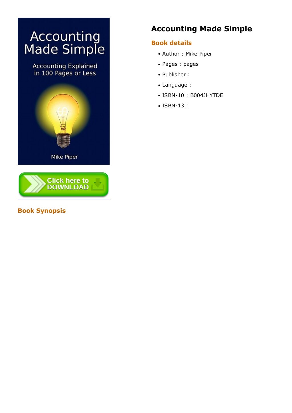 Accounting Made Simple