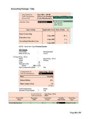 Tally Notes Examples Accounting Tally Notes by SDK in Gurugram | PDF