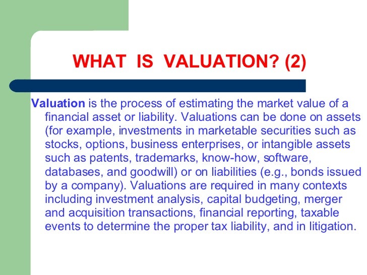 Accounting Valuation Uploaded Updated